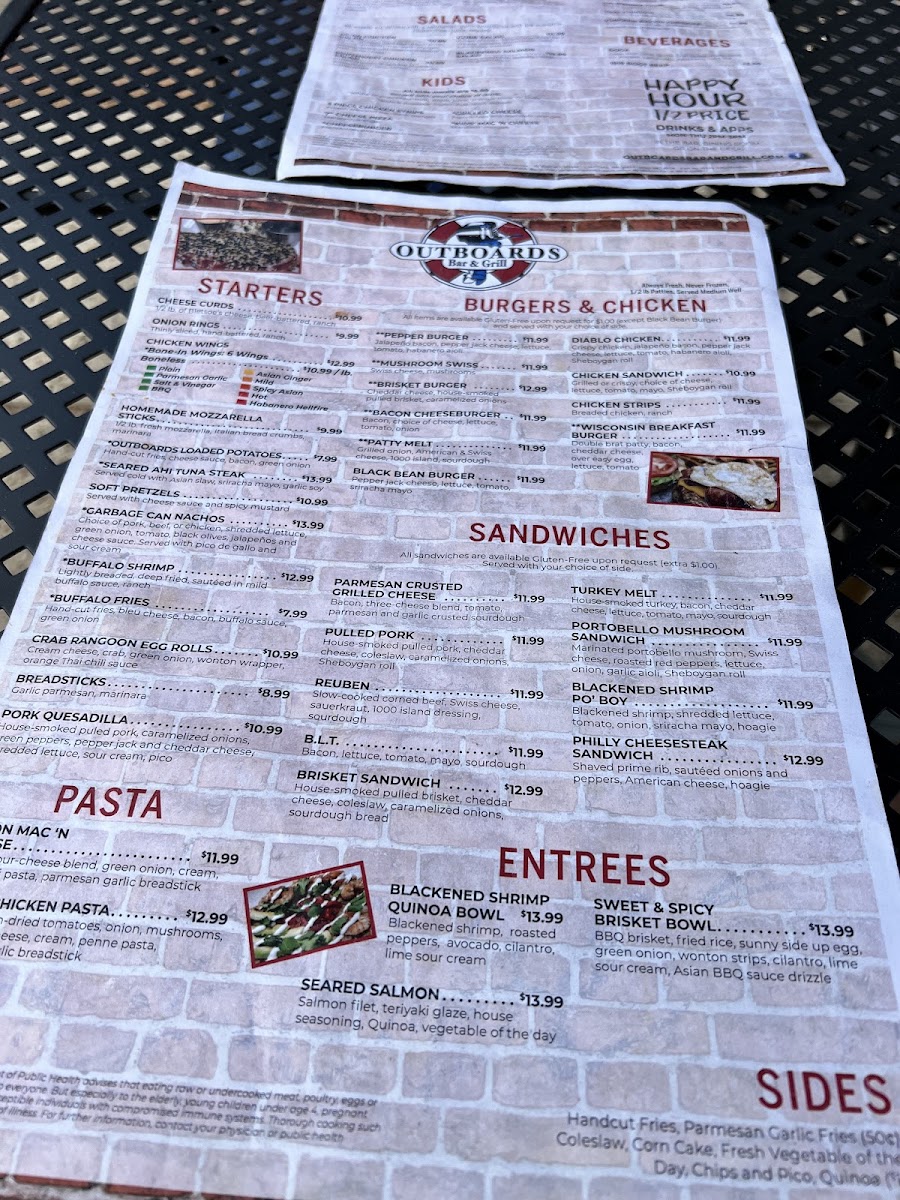 Outboards Bar & Grill Menu 9