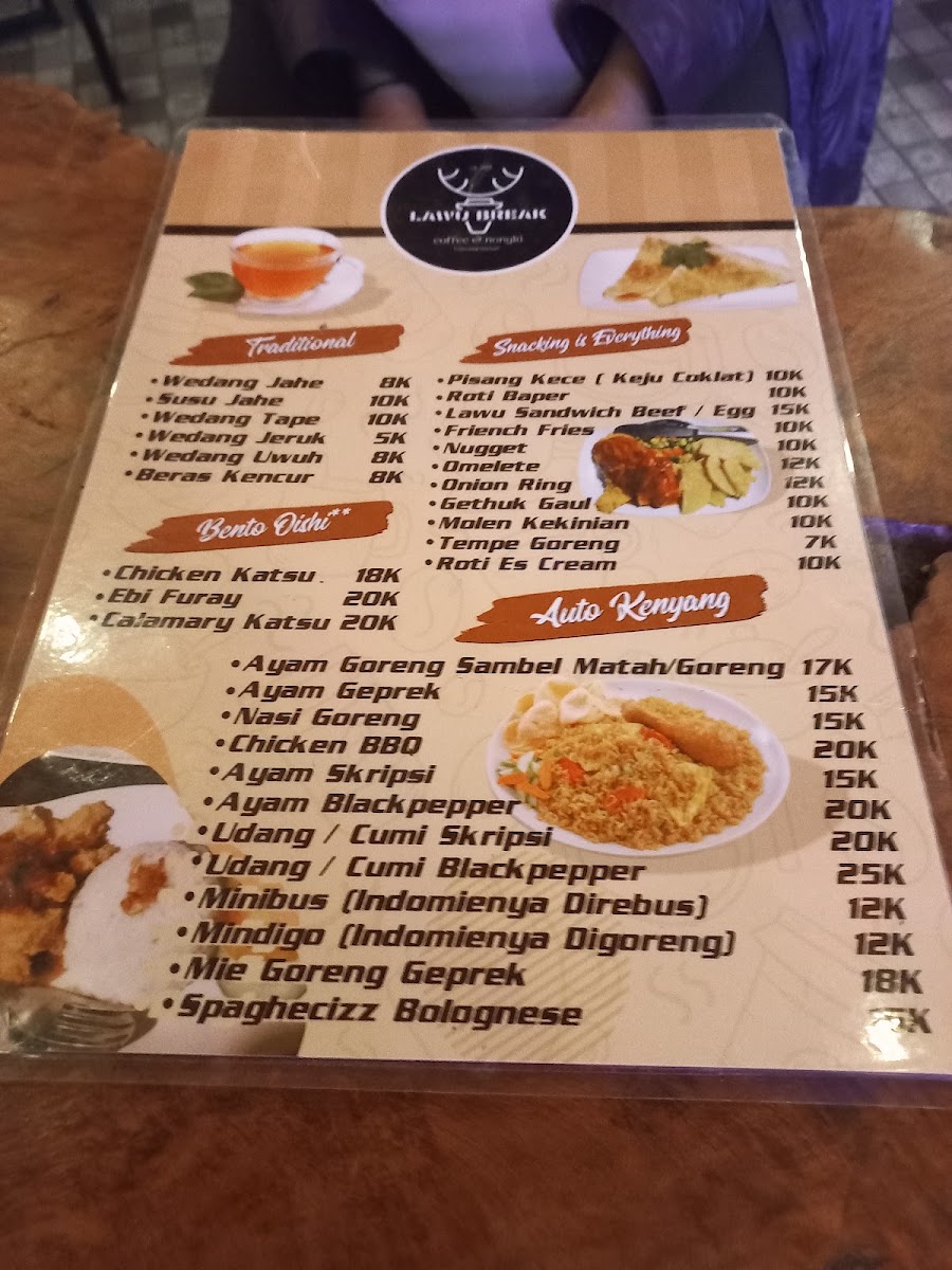 Lawu Break coffee & nongki Menu 9
