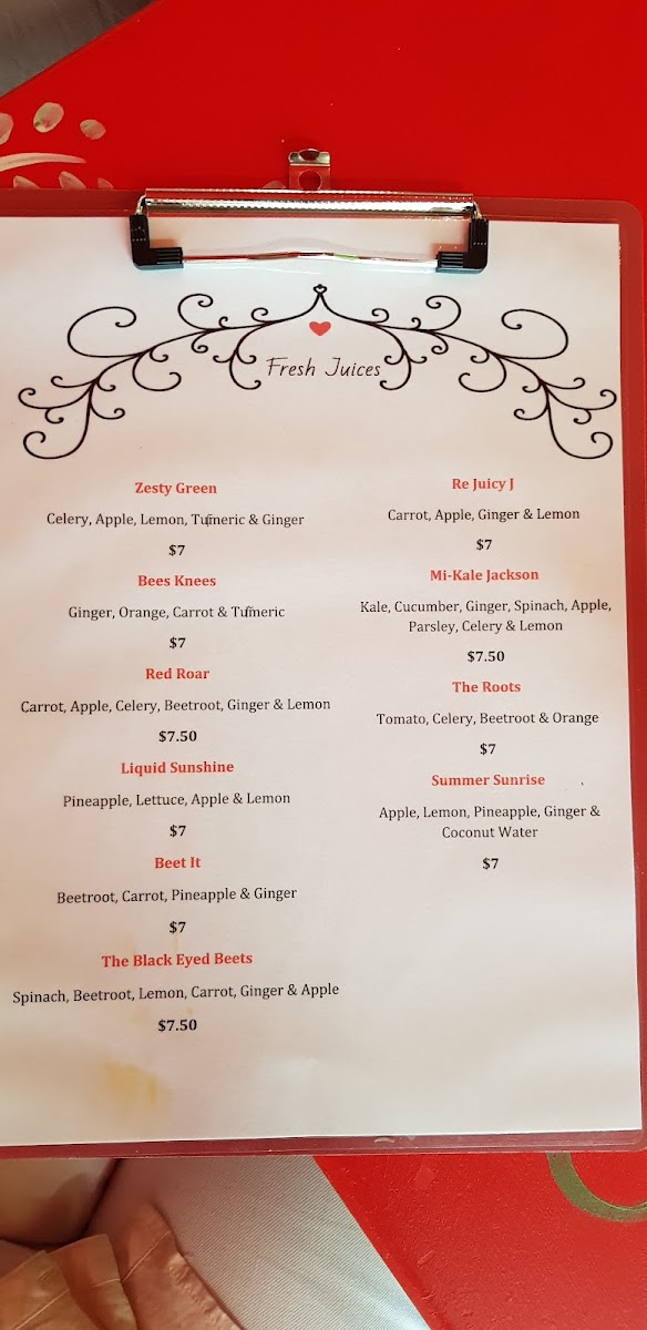 Jalla's Cafe Menu 1