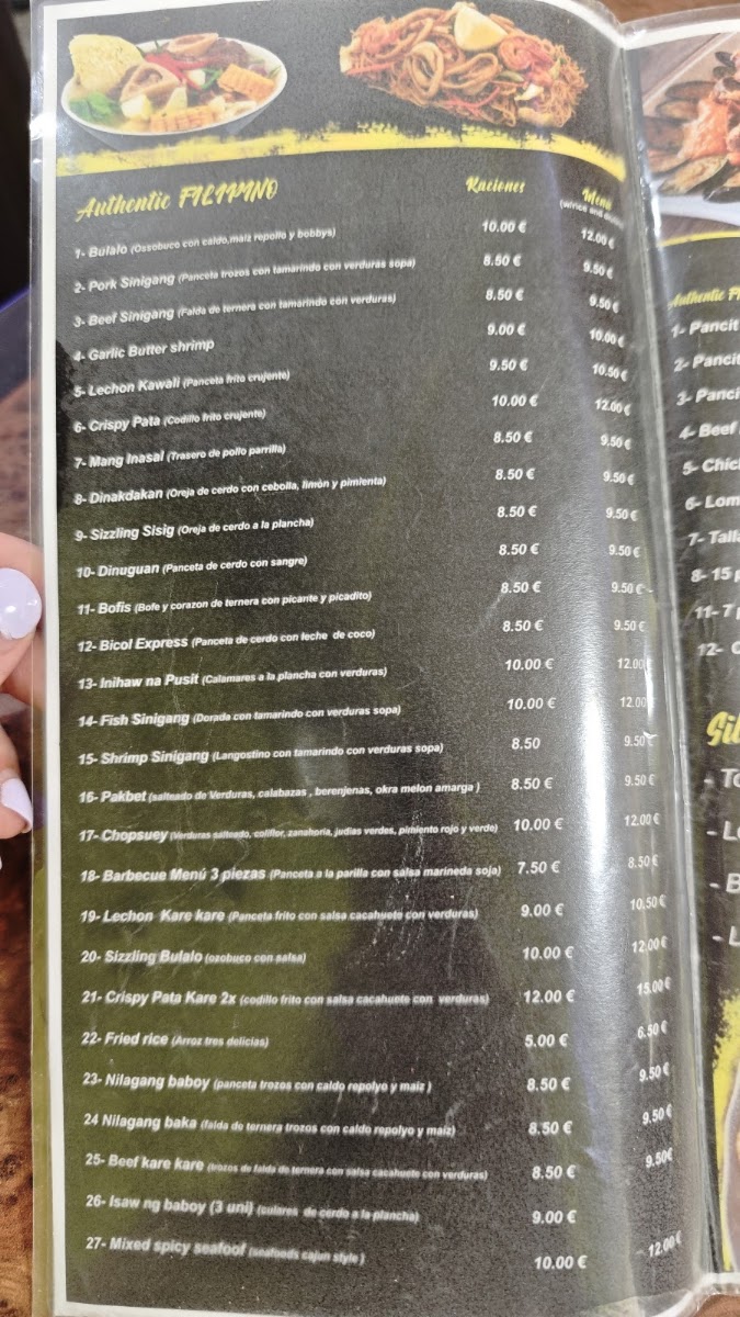 Bilao sa Madrid Menu 10
