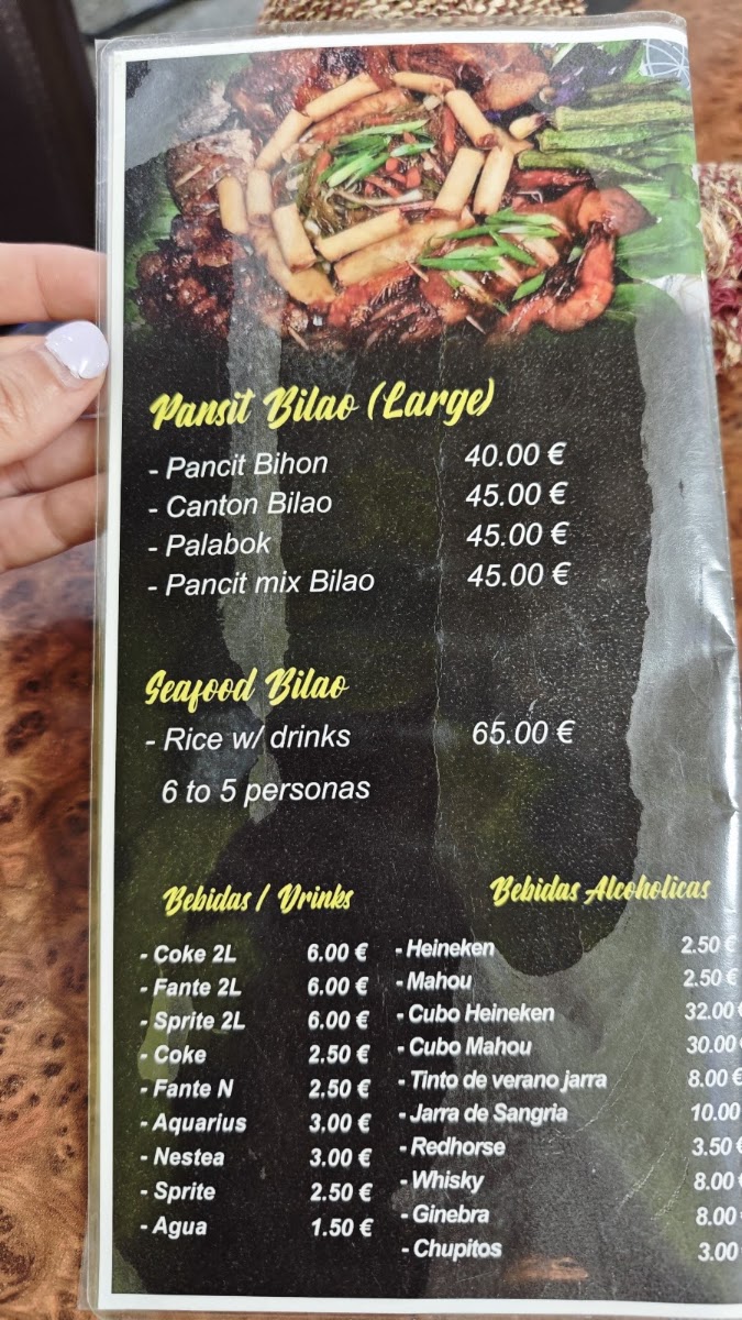 Bilao sa Madrid Menu 7