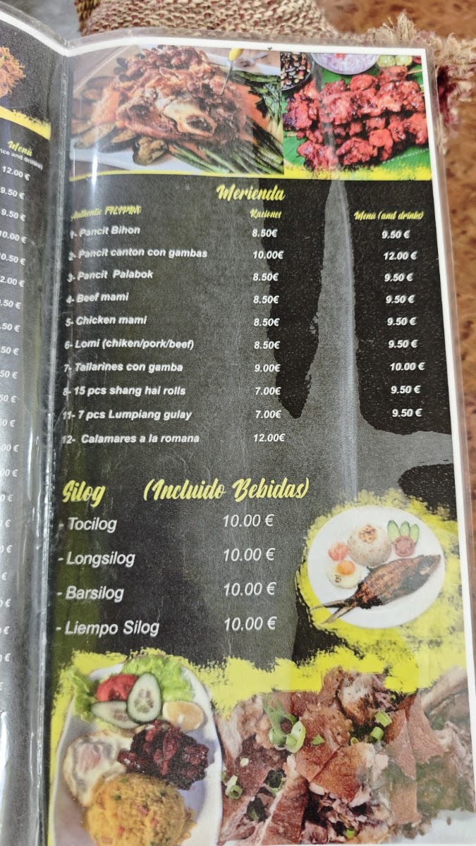 Bilao sa Madrid Menu 8