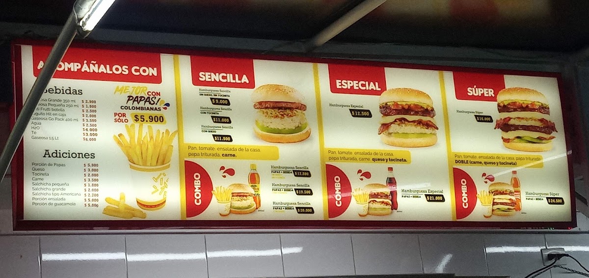 Los Perritos | Hotdogs & Hamburgers - Colores Menu 1