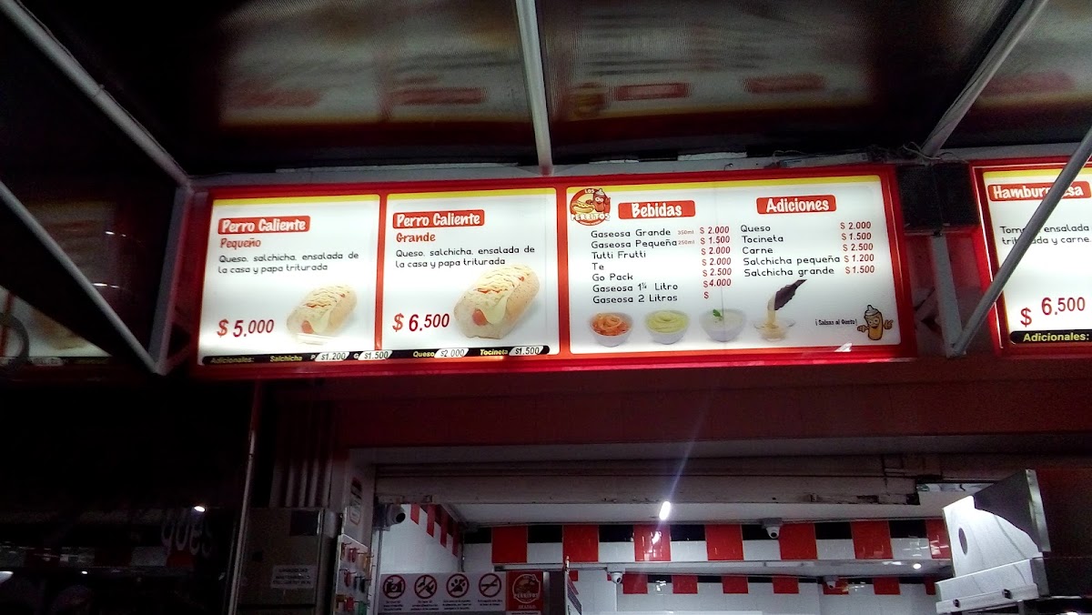 Los Perritos | Hotdogs & Hamburgers - Colores Menu 5