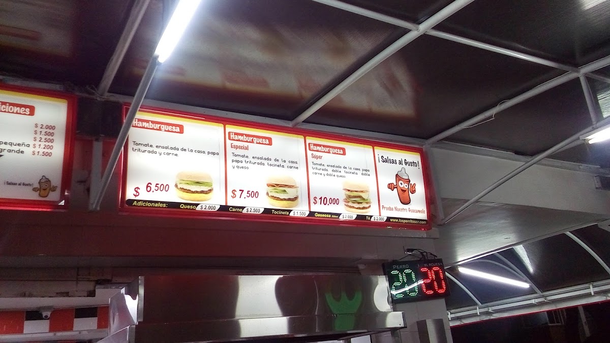 Los Perritos | Hotdogs & Hamburgers - Colores Menu 6