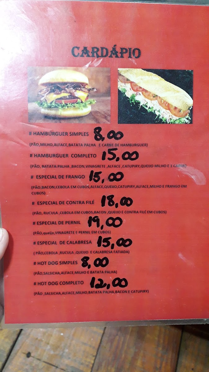 Stop Lanchonete Menu 1
