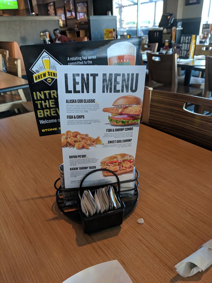 Buffalo Wild Wings Menu 1