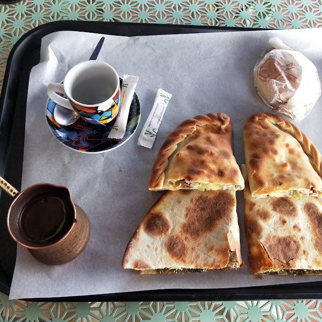 Zaatar Bread Turkish Coffee