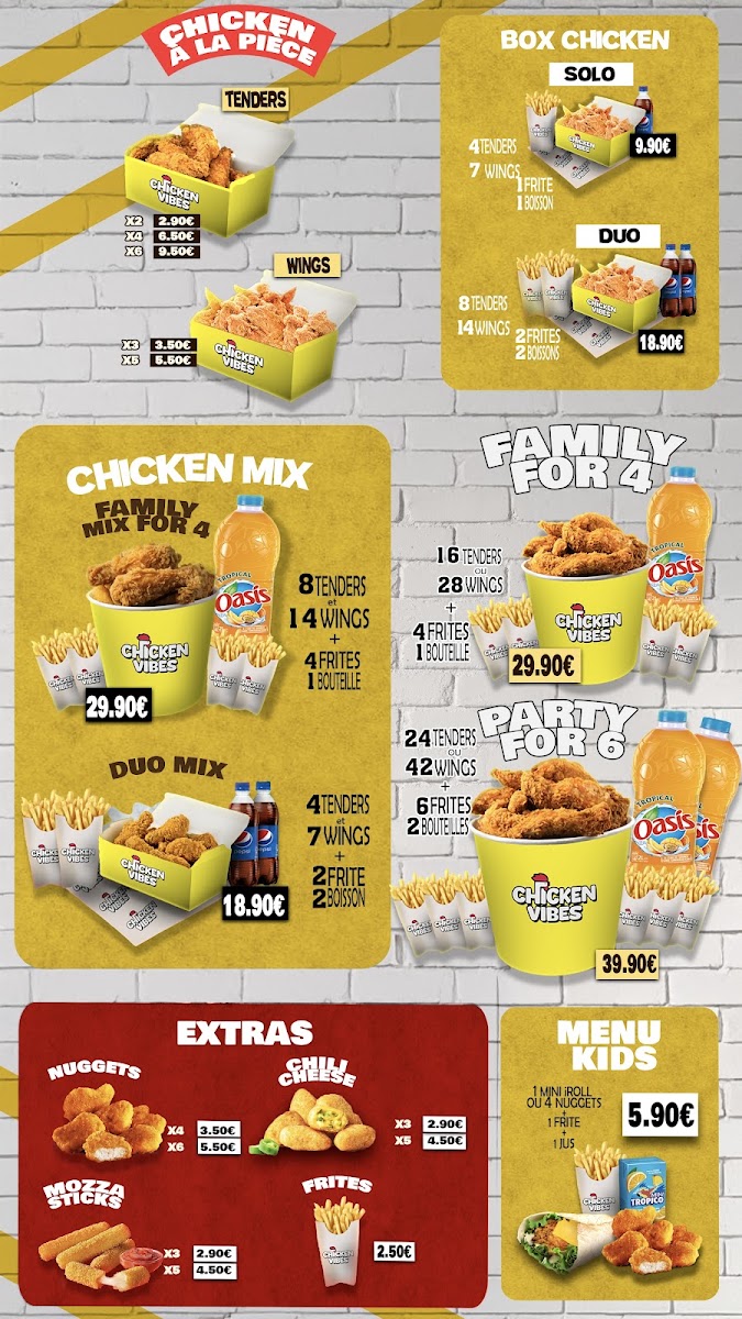 Chicken Vibes Menu 2