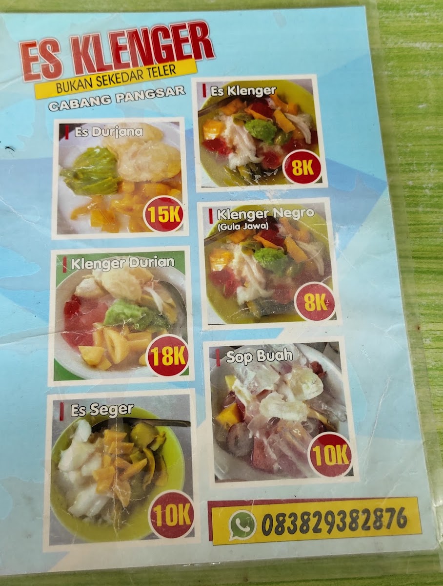 ES KLENGER Menu 4