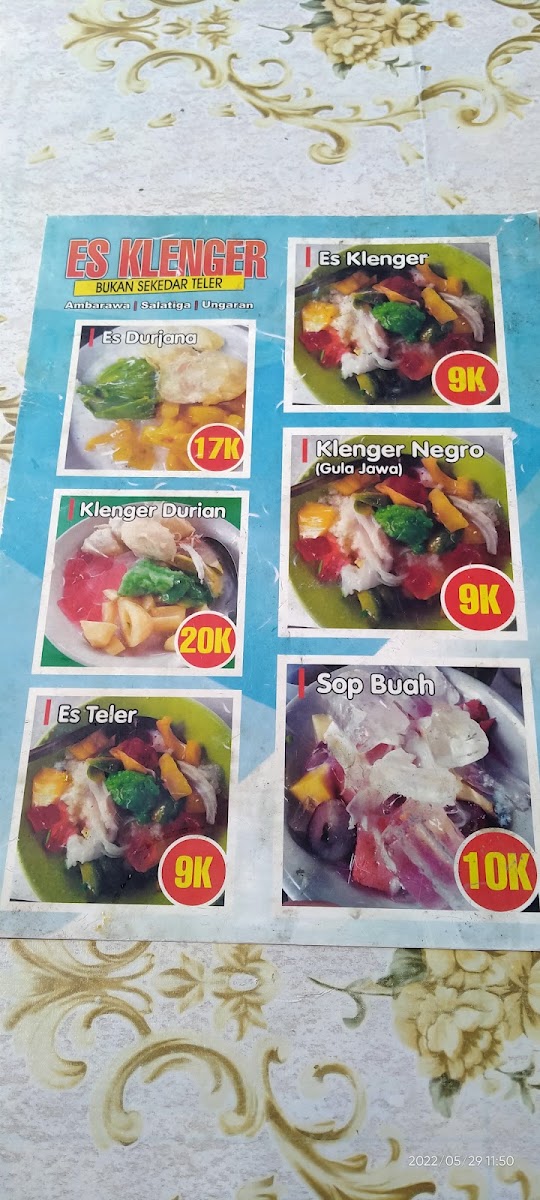ES KLENGER Menu 6