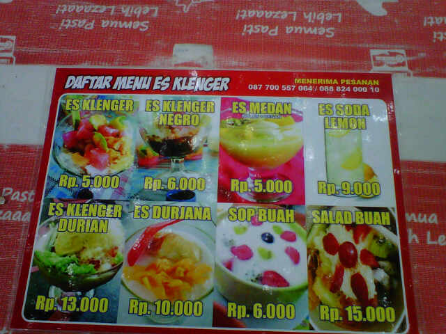 ES KLENGER Menu 8