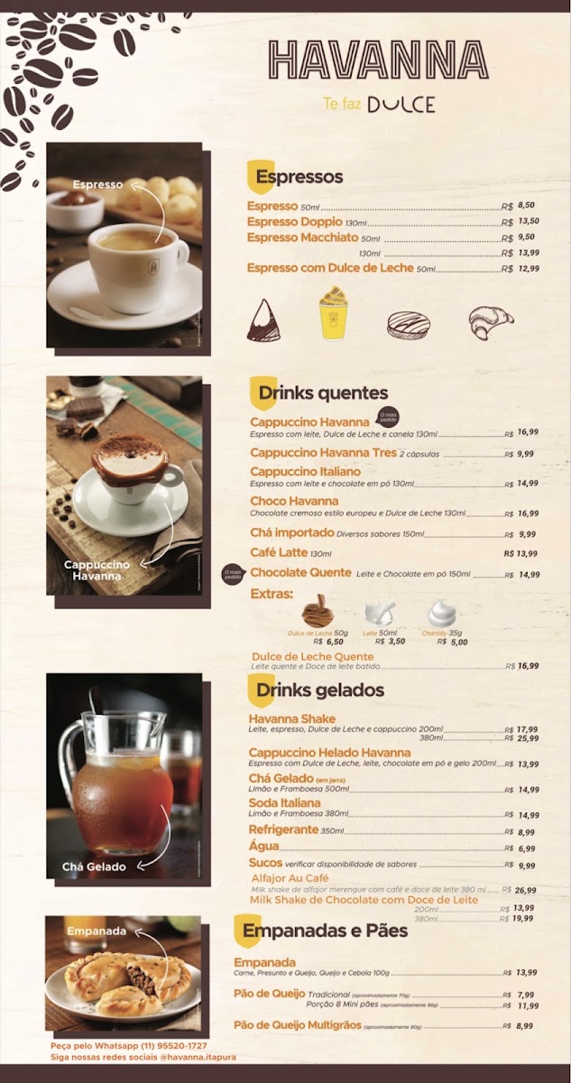 Havanna Café - Itapura Menu 1