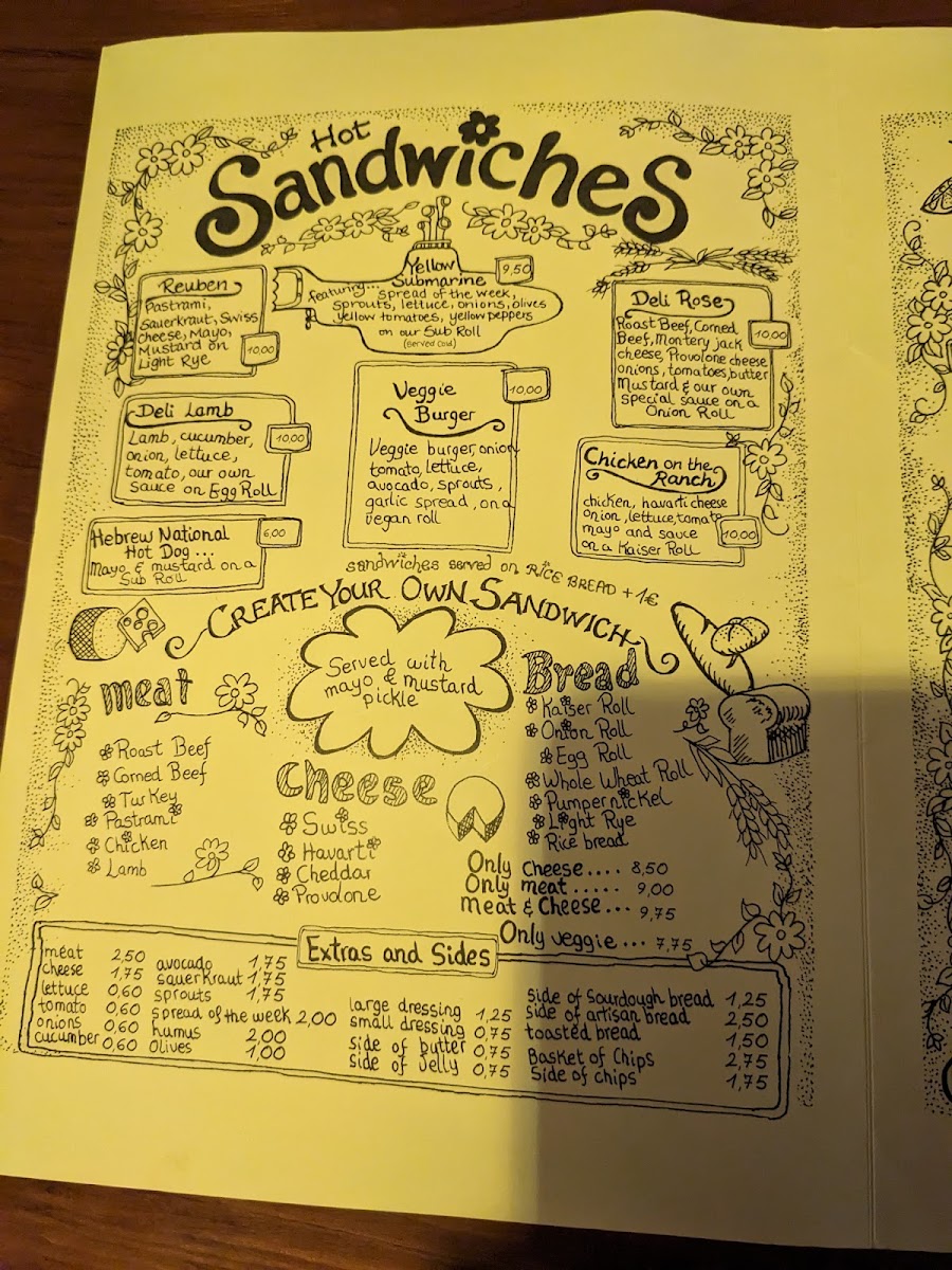 Yellow Deli Donostia Menu 8
