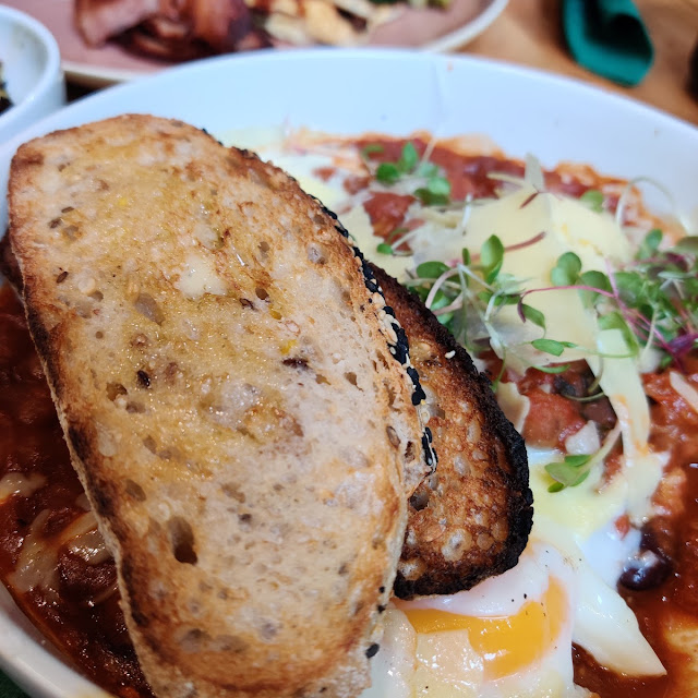 Spicy Eggs & Beans