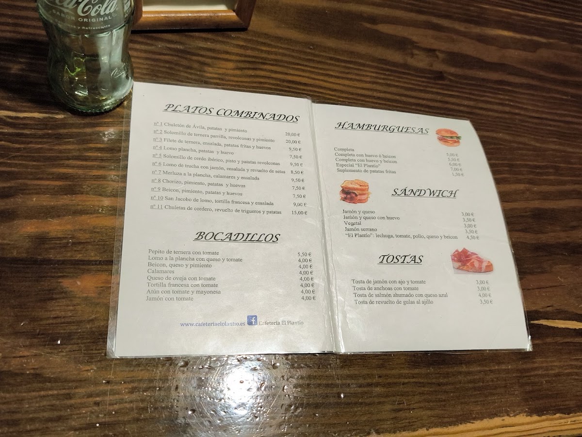 Cafeteria El Plantio Menu 4