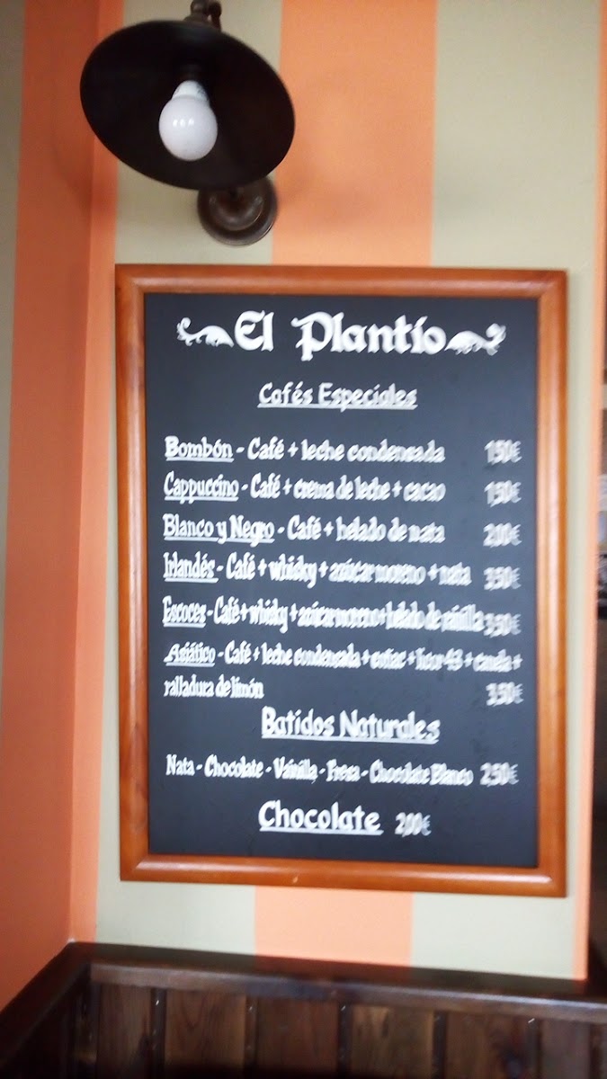 Cafeteria El Plantio Menu 9