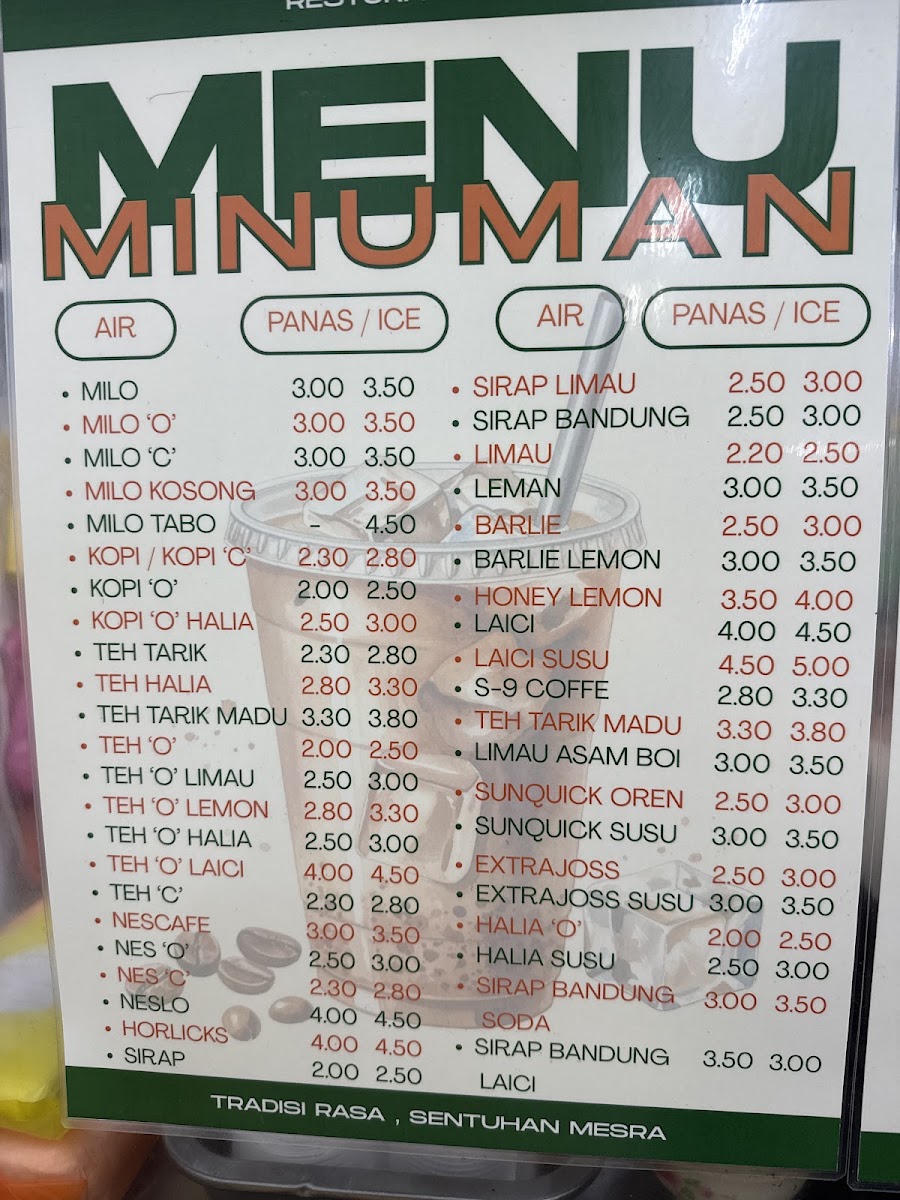 Restoran Najmah Menu 1