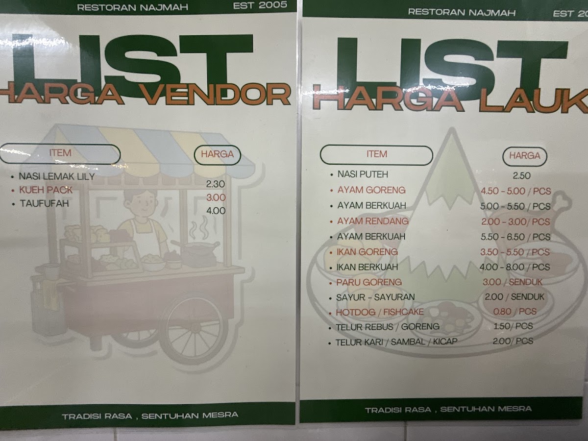 Restoran Najmah Menu 4