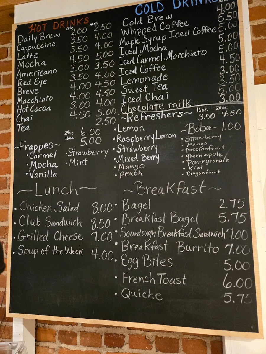 The Bread Box/Coffee Shop Menu 2