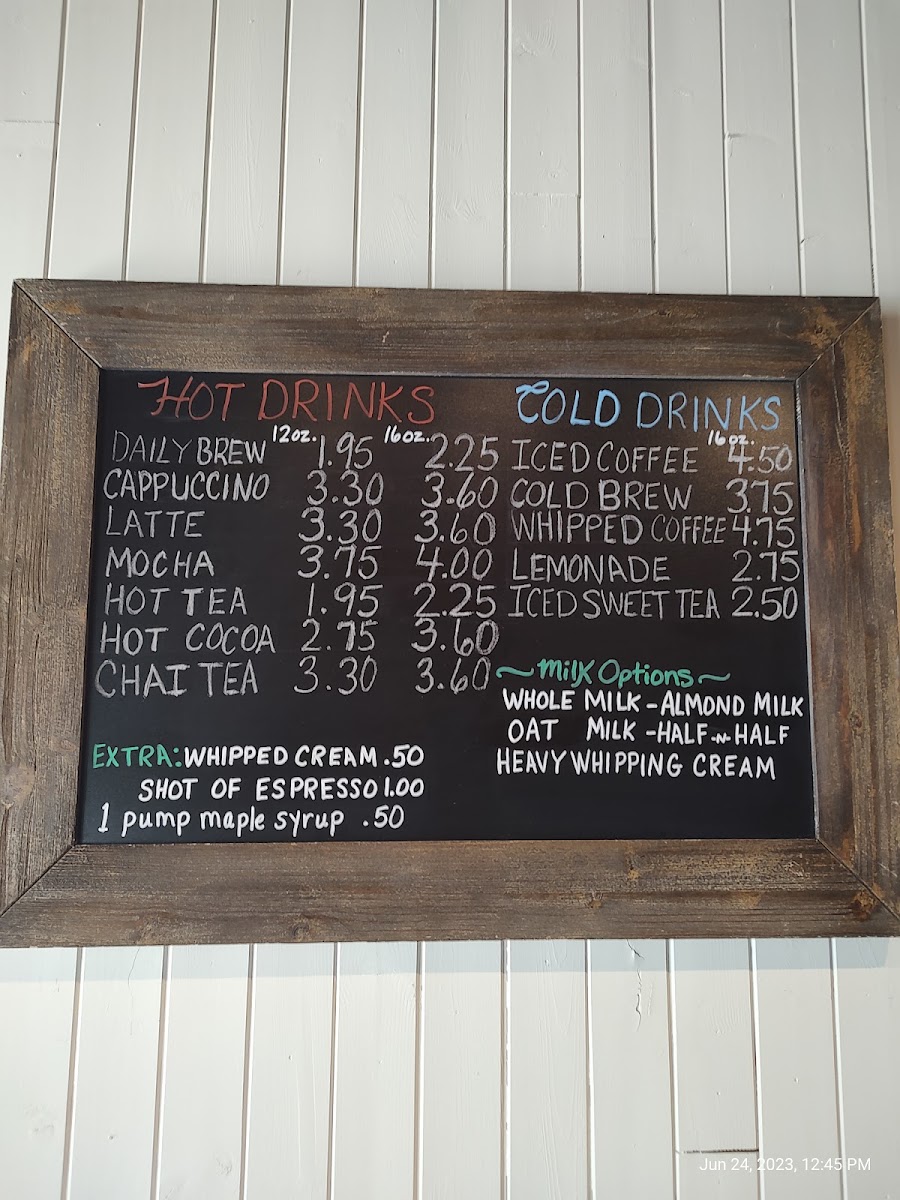 The Bread Box/Coffee Shop Menu 5