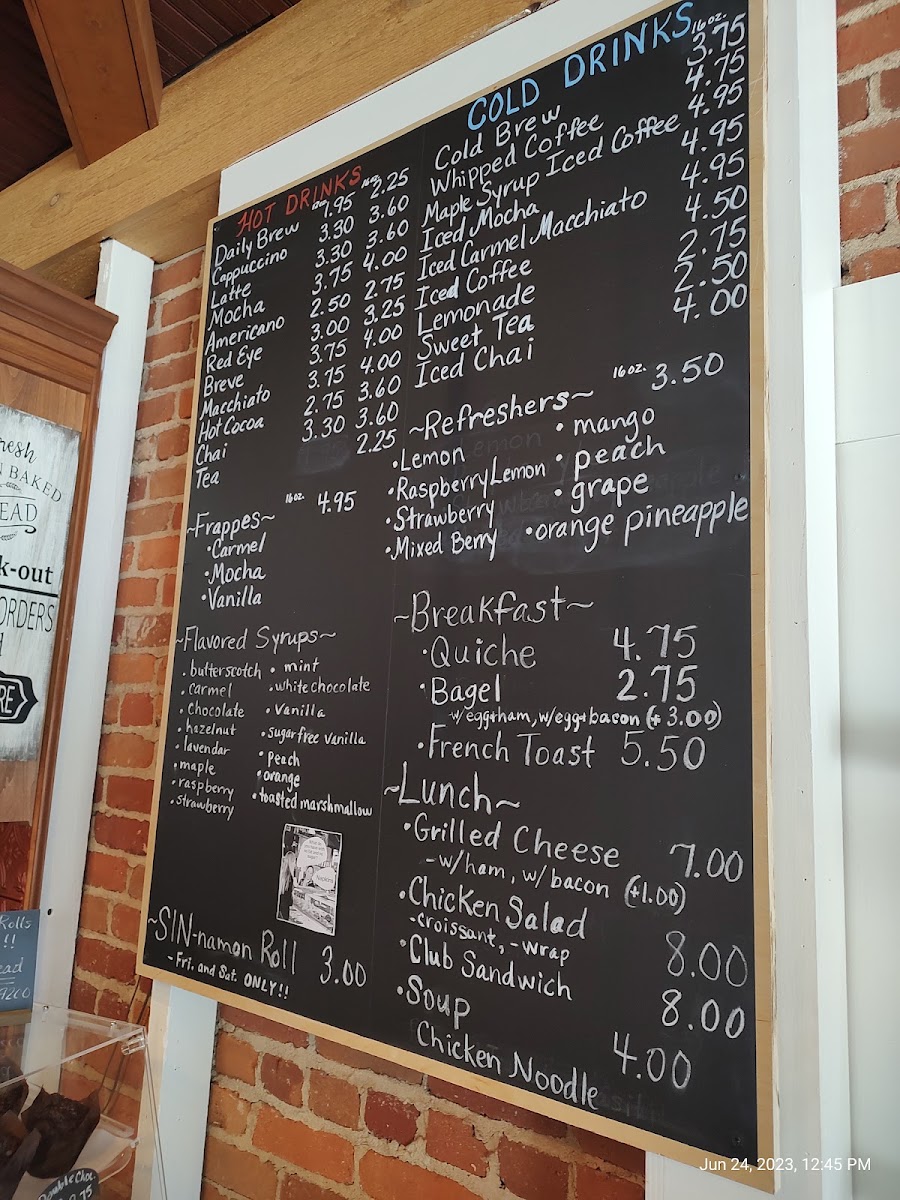 The Bread Box/Coffee Shop Menu 7