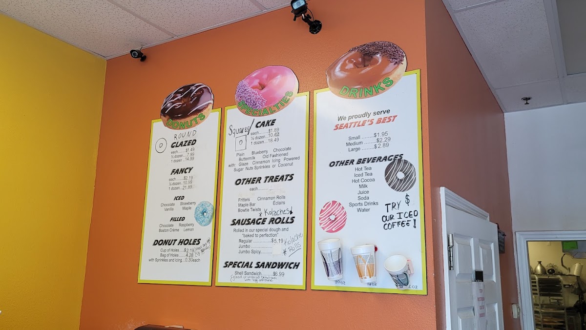 Donuts To Go Menu 1