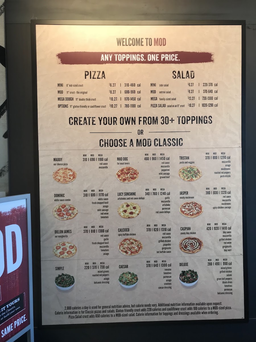 MOD Pizza Menu 9
