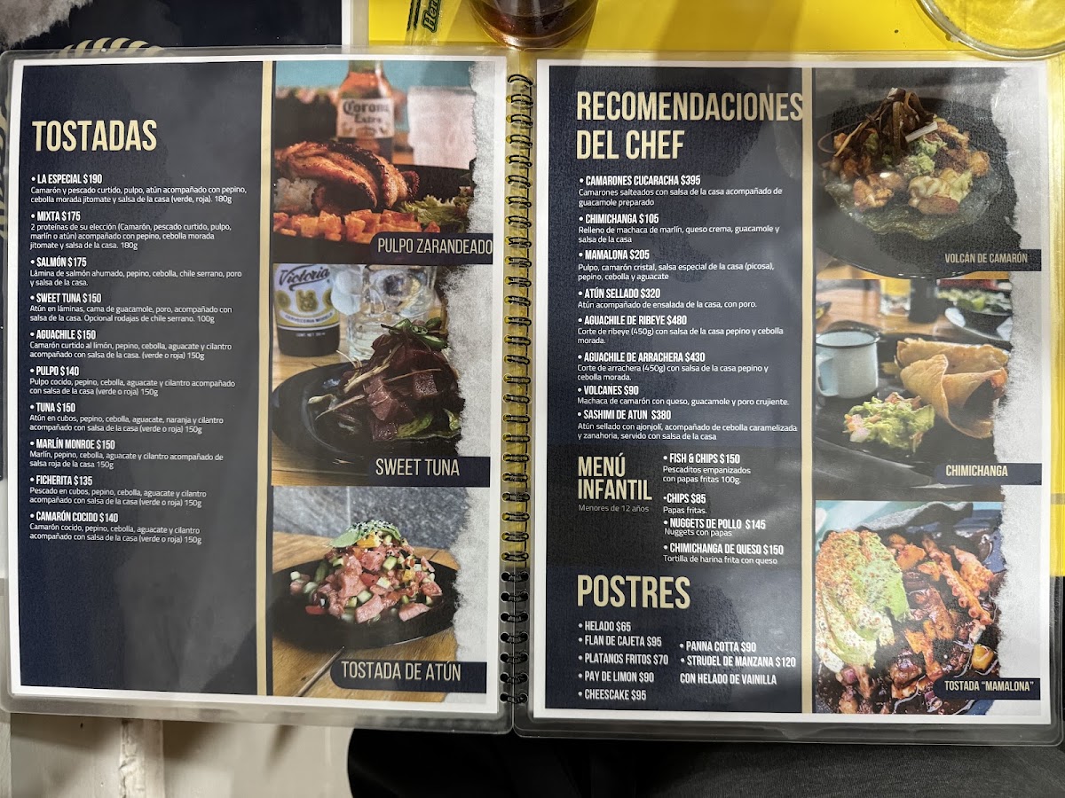 La Buena y La Mala Mariscos Menu 1