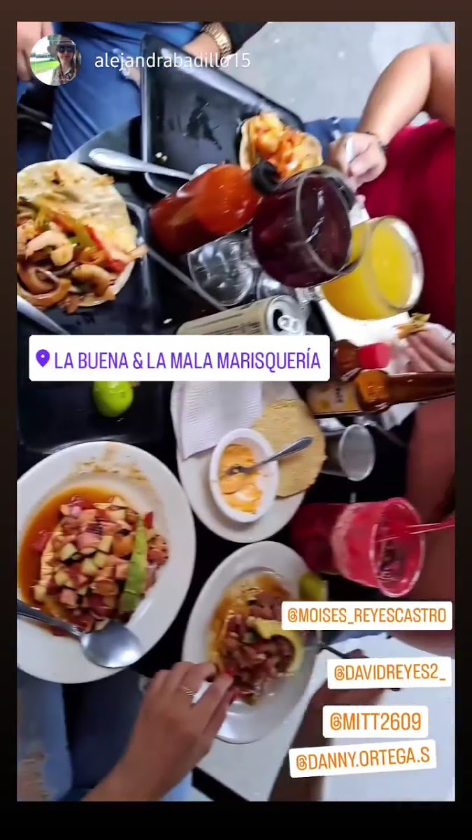 La Buena y La Mala Mariscos Menu 4