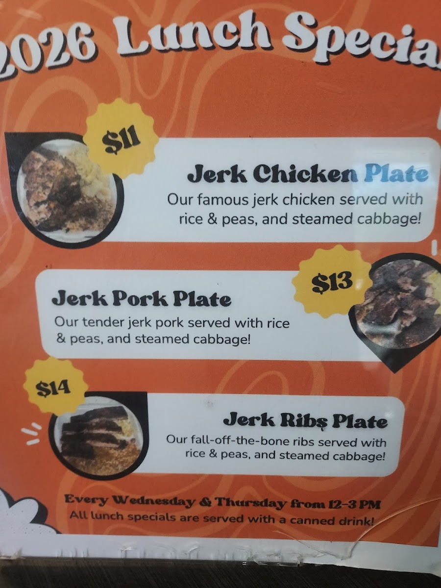 Juci Jerk Menu 3