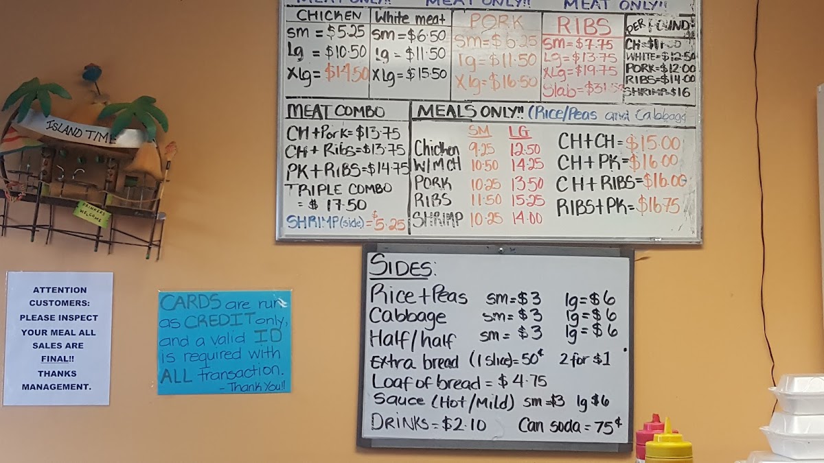 Juci Jerk Menu 7