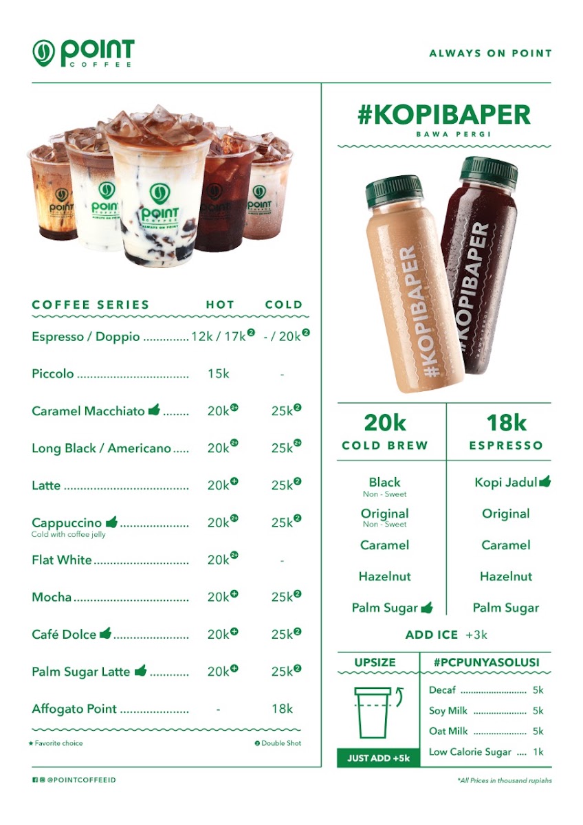 POINT COFFEE Menu 2