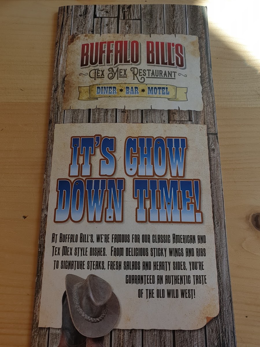 Buffalo Bill's Menu 2