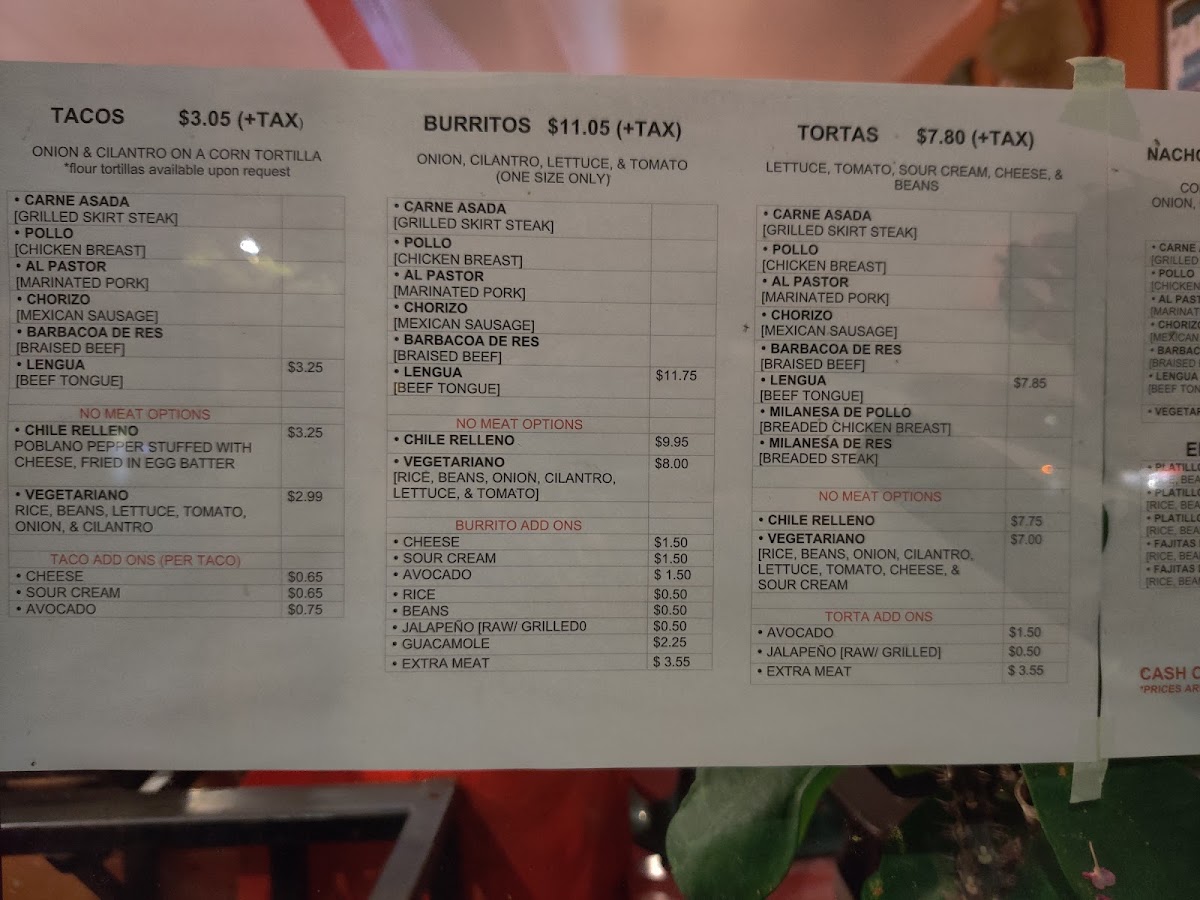 Taqueria El Asadero Menu 10