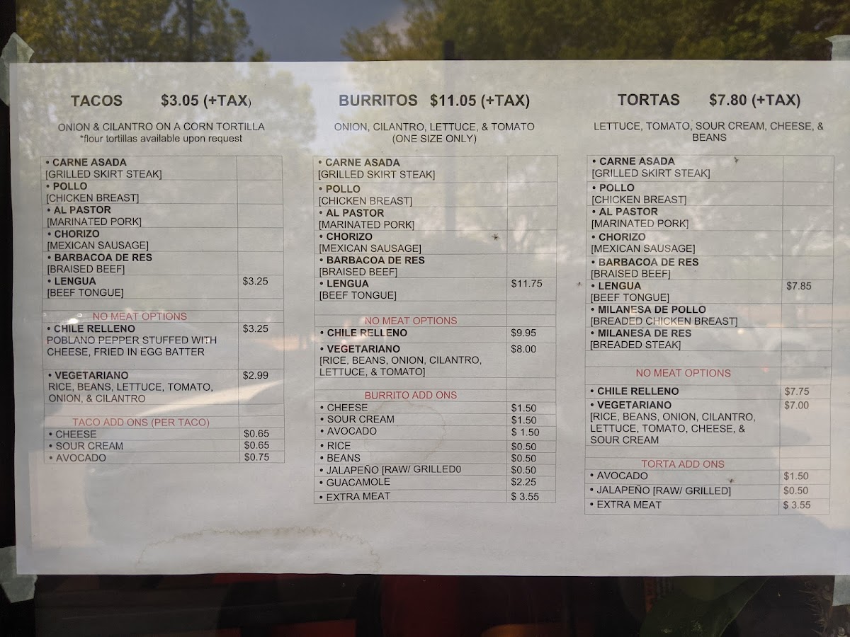 Taqueria El Asadero Menu 5