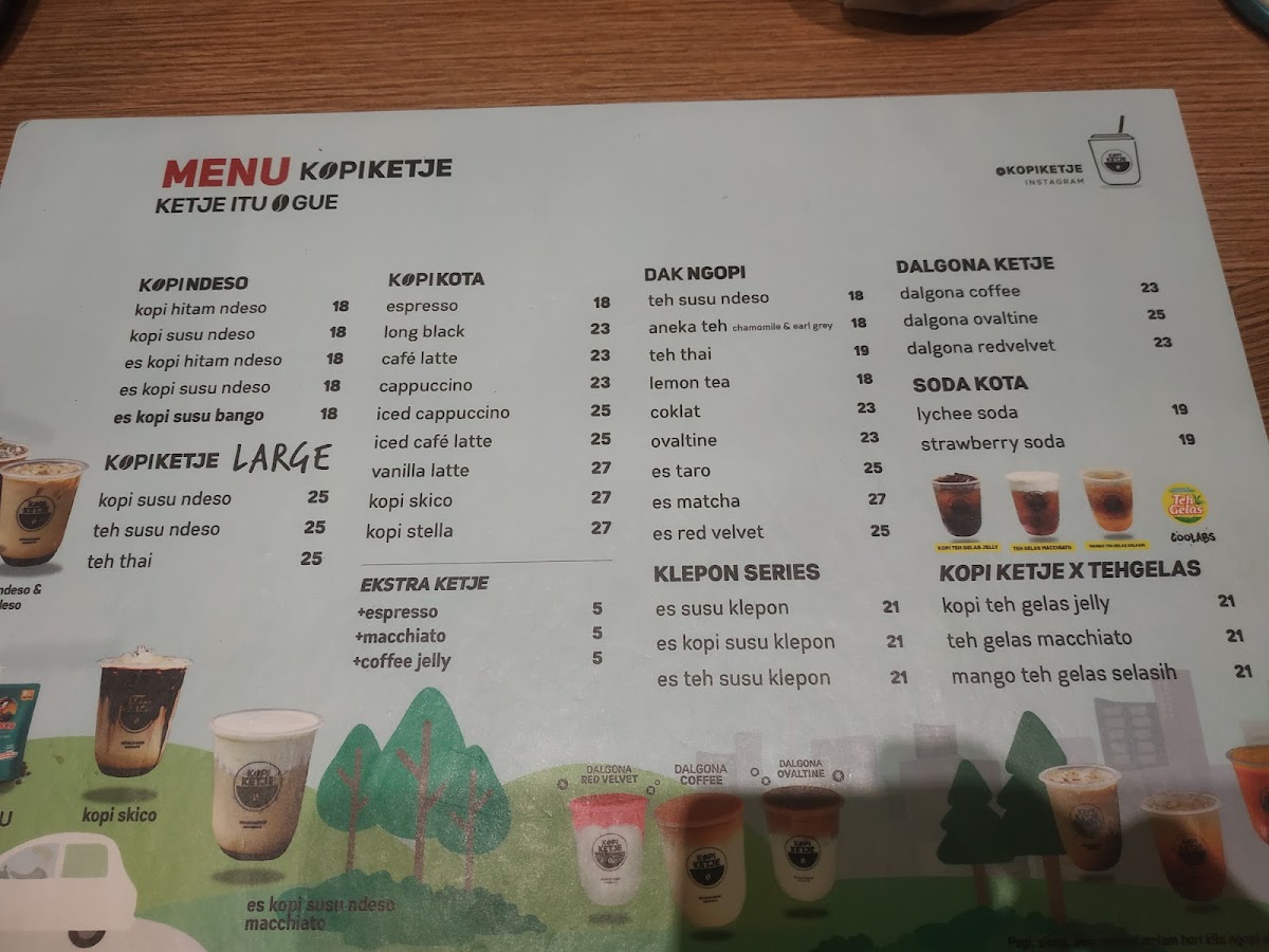 Kowen Coffee Way Kandis Menu 5
