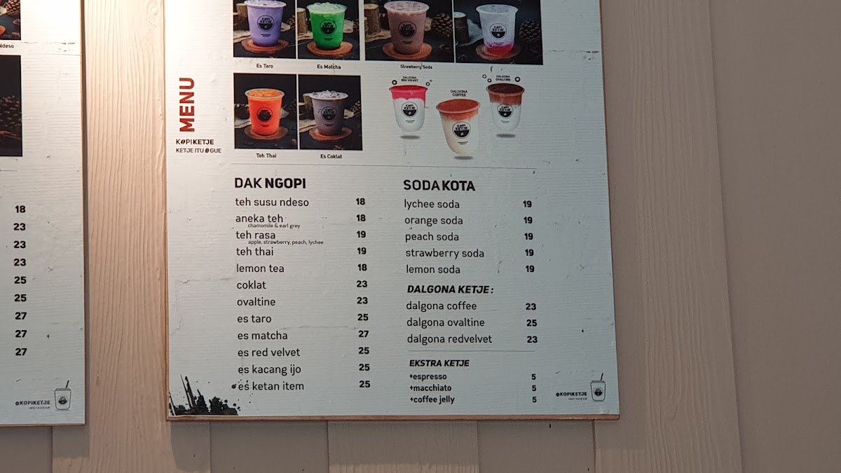 Kowen Coffee Way Kandis Menu 6