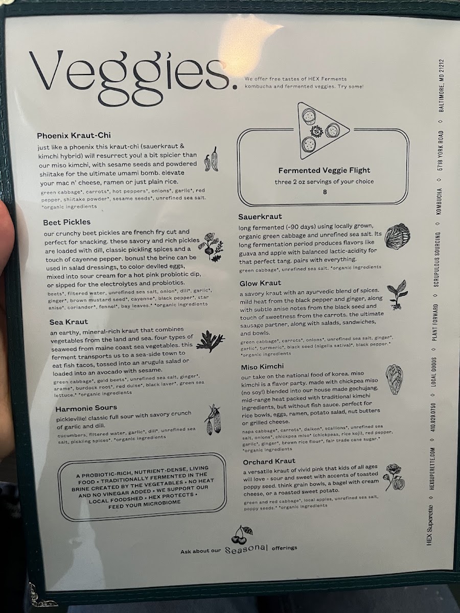 HEX Superette Menu 5