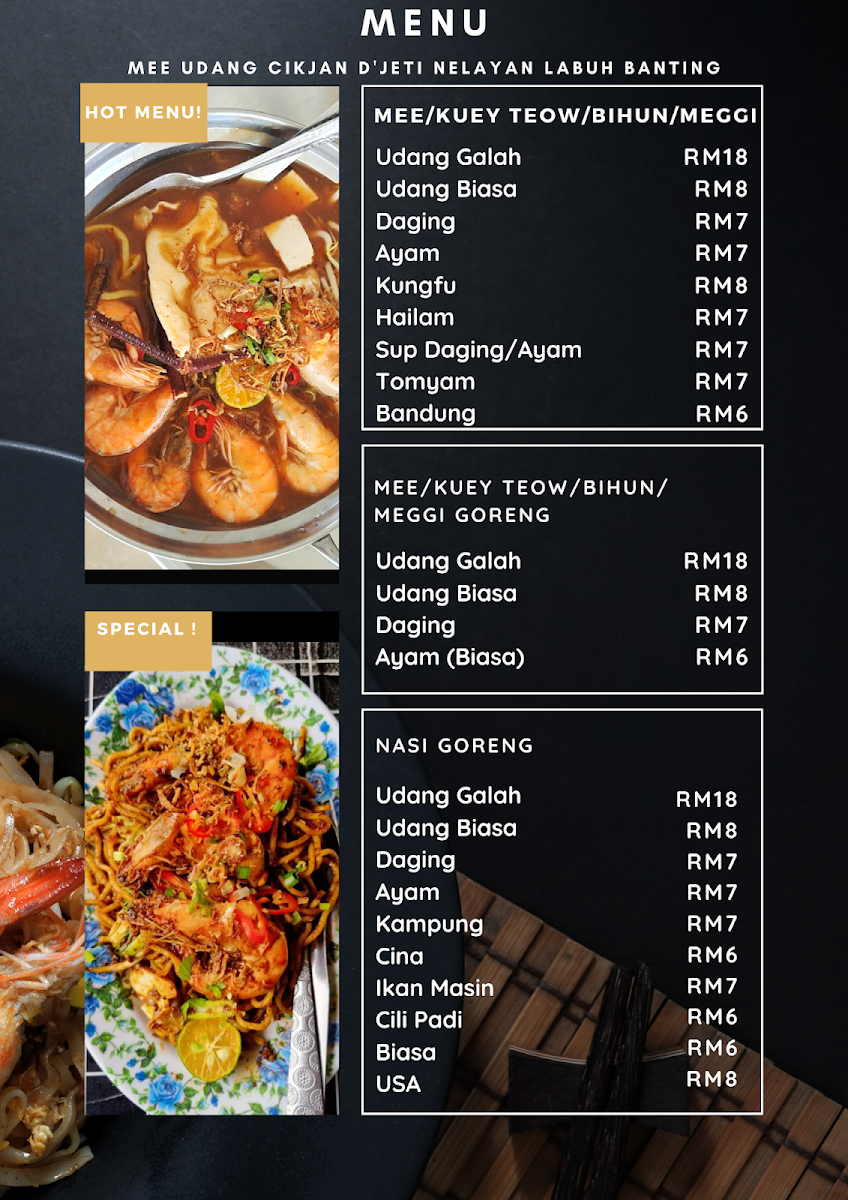 Mee Udang Jeti Labuh Banting Menu 2