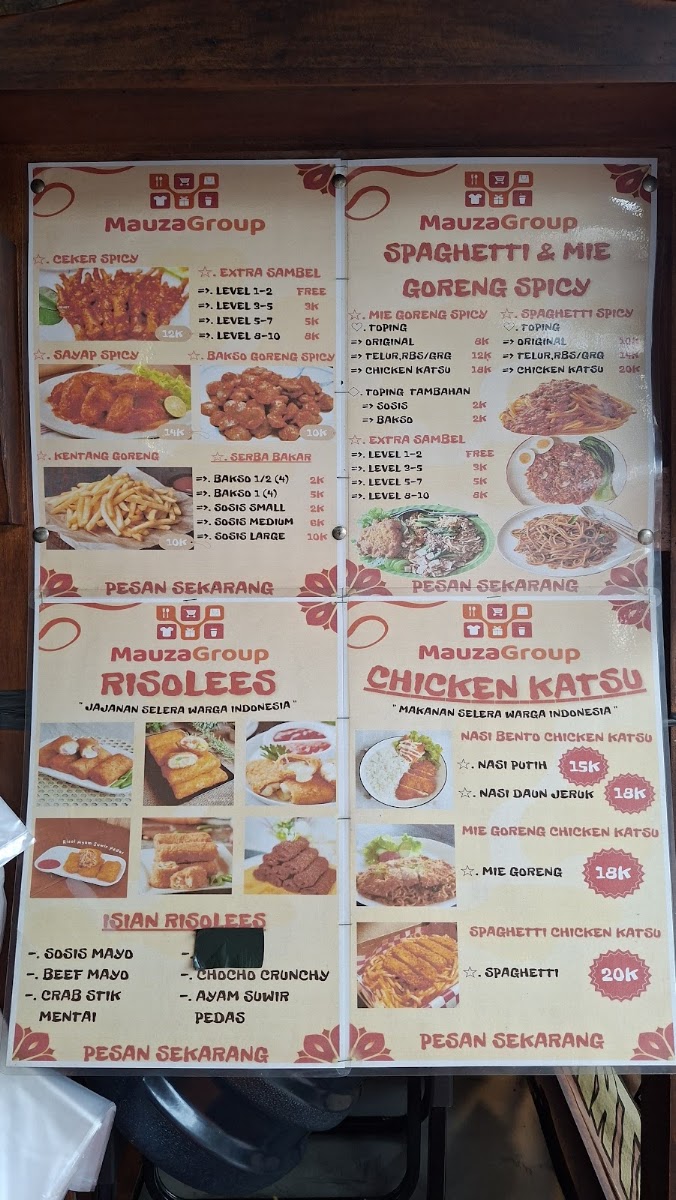 De'Mauza Snack Corndog Mozzarella Menu 2