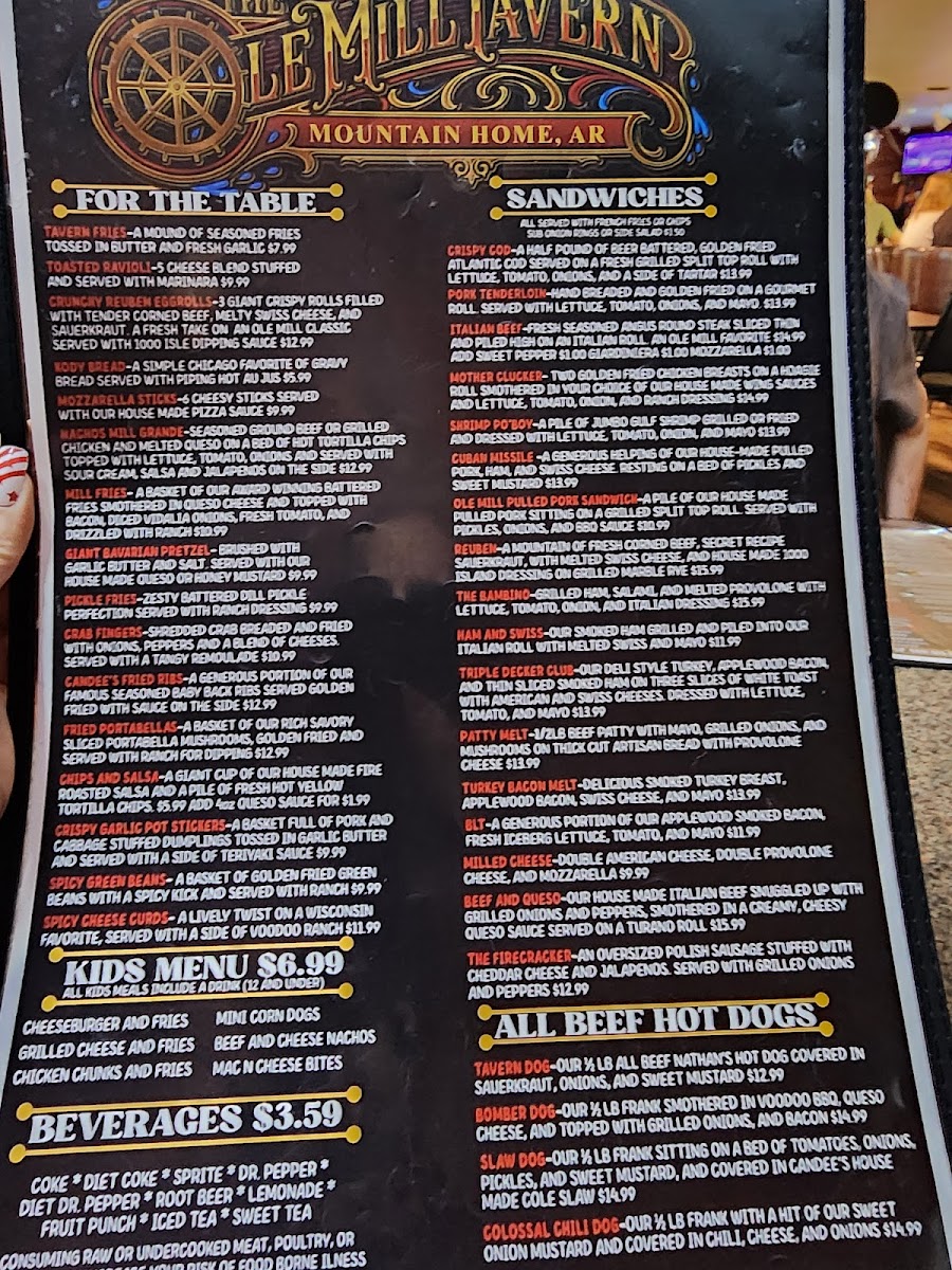 Ole Mill Tavern Menu 9