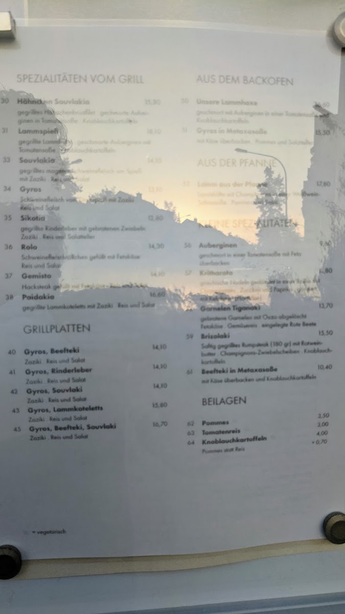 Restaurant El Greco Osnabrück Menu 1
