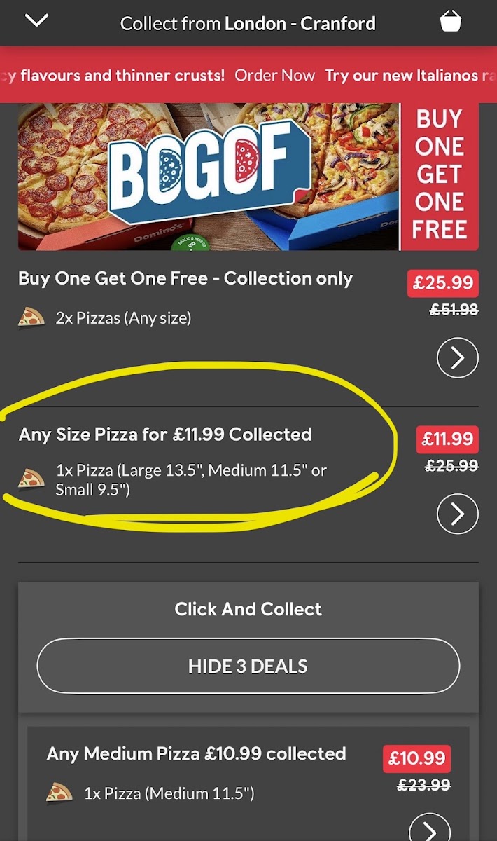 Domino's Pizza - London - Cranford Menu 5