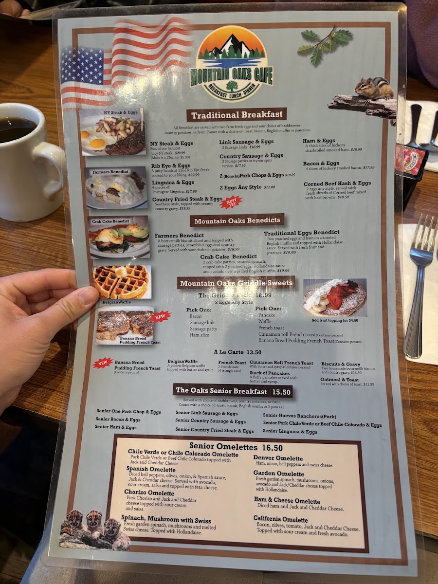 Mountain Oaks Cafe Menu 6