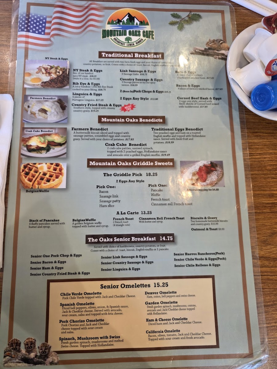 Mountain Oaks Cafe Menu 8