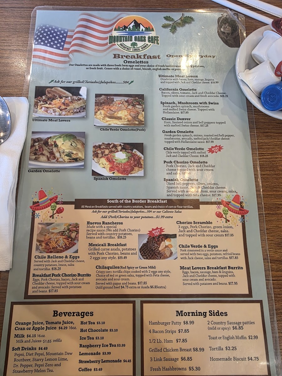 Mountain Oaks Cafe Menu 9
