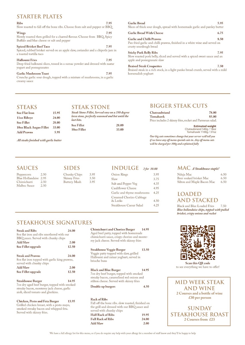 Churrasco Steak House Menu 6
