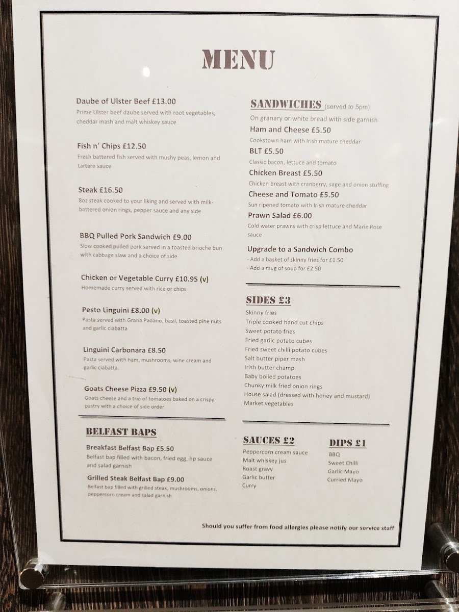 Cuffs Bar & Grill Menu 6
