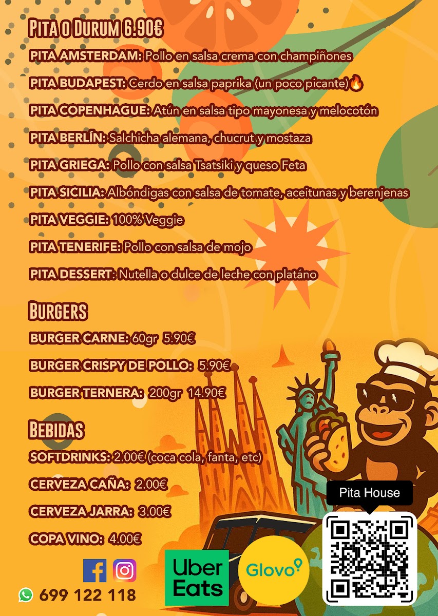Pita House Menu 1
